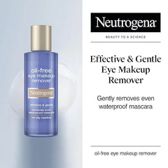 Neutrogena Oil-Free Eye Makeup Remover & Cleanser, Gentle & Non-Greasy Makeup Remover for Waterproof Mascara, 8 fl. Oz, 2 Pack