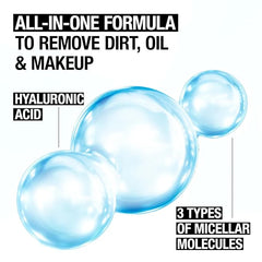 Neutrogena Hydro Boost Micellar Water with Hyaluronic Acid,Micellar Cleansing Water for Sensitive Skin,Removes Makeup,Dirt & Oil,Alcohol-Free,13.5 fl oz,(Pack of 2)
