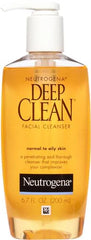 Neutrogena Deep Clean Daily Facial Cleanser with Beta Hydroxy Acid for Normal to Oily Skin,Alcohol-Free,Oil-Free & Non-Comedogenic,6.7 fl. oz,(Pack of 2)