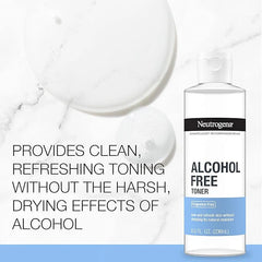 Neutrogena Alcohol-Free Gentle Face Toner | Fragrance-Free | Hypoallergenic | 8 fl. oz | Pack of 2