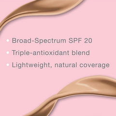 Neutrogena Healthy Skin Liquid Foundation Makeup with Broad Spectrum SPF 20 Sunscreen, Lightweight, Medium Coverage Makeup with Sunscreen and Pro-Vitamin B5, Classic Ivory 10, 1 fl. oz