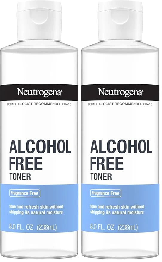 Neutrogena Alcohol-Free Gentle Face Toner | Fragrance-Free | Hypoallergenic | 8 fl. oz | Pack of 2